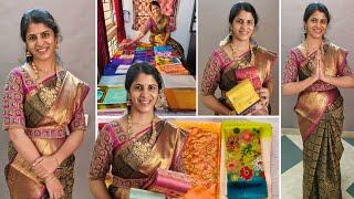 நம்ம வீட்ல அடுத்த விசேஷம் ️ Most Special Days || 9 Days 9 Sarees For Navrathri || 20 Sarees Haul