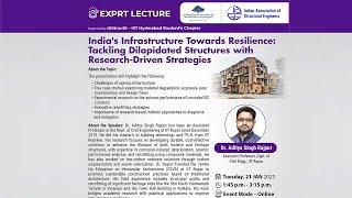 Dr. Aditya Singh Rajput, Department of Civil Engineering,  IIT Ropar