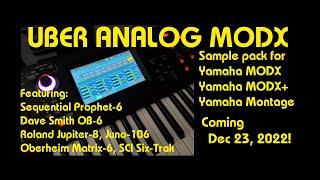 Uber Analog MODX Yamaha Montage Jupiter-8 Juno-106 OB6 Prophet-6 Sample Pack