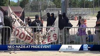 Neo-Nazi group waving swastika flags disrupts Pride event in Watertown