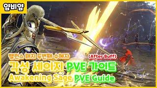 BDO) 밸런스패치 두번째 수혜자 각성세이지 PVE 가이드 / Awakening Sage PVE Guide (after buff)