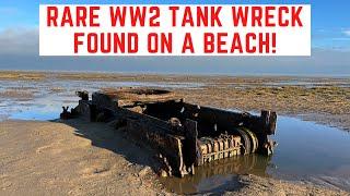 RARE WW2 Tank Wreck FOUND On A Beach!