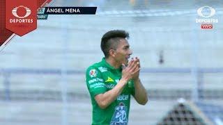 Gol de Ángel Mena |  Pumas 0 - 2 León | Clausura 2019 - J 8 | Televisa Deportes