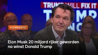 Elon Musk 20 miljard rijker geworden na winst Donald Trump | HUMBERTO