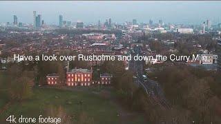 Manchester’s Curry Mile and Platt Fields drone footage