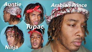 Bandana Styles | 4 Easy Ways to Style Your Bandanas | Loc Friendly #howtotieabandana #dreadlocks