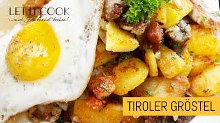 Tiroler Gröstel mit Speck und Spiegelei