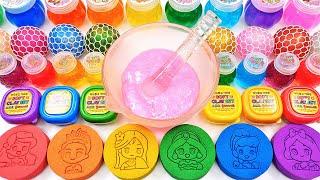 Satisfying Video How To Make Disney Princess Slime Makeup Eyeshadow Mixing Random Things GoGo ASMR