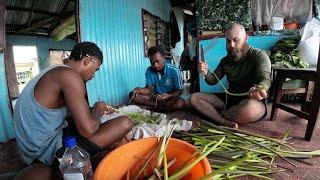 The Village Cuisine: Taro Stems Cooked in Coconut Milk (Baba)