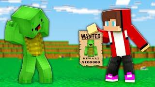 JJ and Mikey are WANTED in Bank Robbery Minecraft Challenge (Maizen Mazien Mizen)