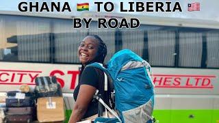 TRAVEL FROM GHANA TO LIBERIA BY ROAD|| I CRIED