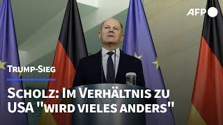 Scholz: Unter Trump "wird vieles anders" | AFP