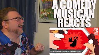 A Comedy Musician Reacts | Nintendo Online's Greatest Announcement by Starbomb [REACTION/ANALYSIS]