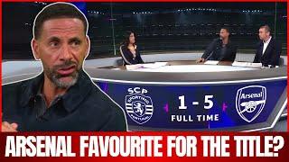 NOW! RIO FERDINAND IMPRESSED WITH ARSENAL AFTER HUMILIATING SPORTING! TITLE FAVOURITES?