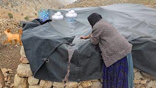 "IRAN nomadic life"  of the disappearance of the Nader family dog | Heavy rain in the nomadic area