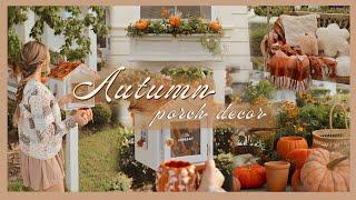 Decorating the porch for fall...