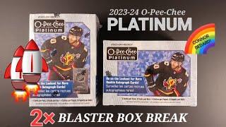 2023-24 O-PEE-CHEE PLATINUM BLASTERS! x2 BOX BREAK HUNTING BEDARD ROOKIES  WITH RAINBOW CONNECTION