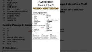 Cambridge book-9 test-1 William Henry Perkins Ielts reading answers || Sumpun immigration