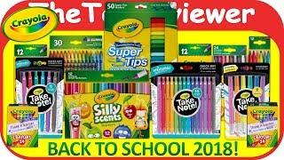 Crayola Back To School Haul 2018 Take Note Silly Scents Supply Unboxing Toy Review by TheToyReviewer