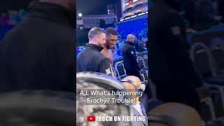 AJ: "F****** hell, you been working out?" Froch and Joshua embrace. #shorts