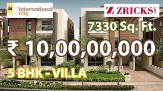 10 CR  5 BHK (7330 sqft) Presidential VILLA Tour || Sobha International City, Gurgaon