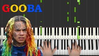 6IX9INE- GOOBA (Piano Tutorial Lesson)