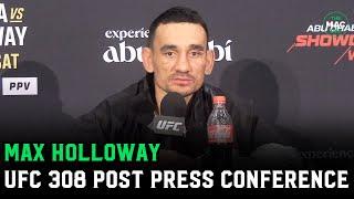 Max Holloway on Ilia Topuria loss: "This isn't a funeral, I'll be back" | UFC 308 Post Presser