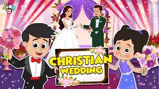 गट्टू चिंकी और Christian Wedding | Moral Story | Cartoon Video  | PunToon Kids Hindi