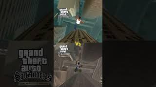 GTA San Andreas VS GTA San Andreas : Definitive Edition Mobile #shorts #gtasanandreas #gaming #jump