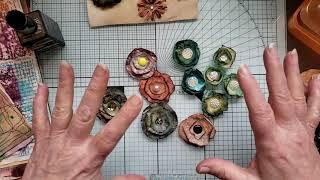 Making flowers with recycled materials