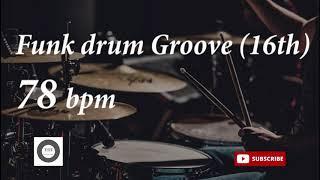 Funk Drum Groove HH 16th - 78 bpm - HQ