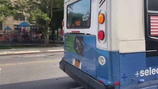 NYC Bus: Four Nova Bus LFSA M15 Buses at Madison and Oliver Streets