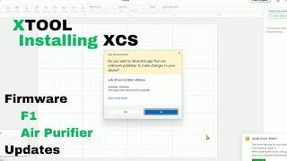 How to install xTool Creative Space XCS and update firmware