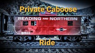 Private Caboose Ride on the Lehigh Gorge Scenic Railway, Jim Thorpe, Pa.