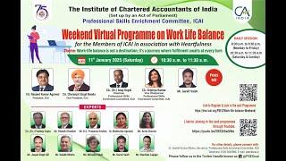 Weekend Virtual Programme on Work Life Balance