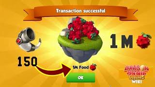 How to get 1M food in​ Dragon Mania Legends? | Gameplay Walkthrough