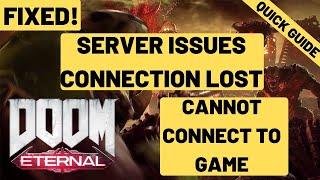 Doom Eternal Server Issues FIXED| Sever Not Reachable And Unable to connect server FIXED| CRASH FIX