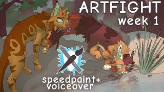 ARTFIGHT week 1 voiceover + speedpaint