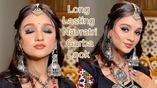 Long Lasting Navratri, Garba Look2023 Indian Festival Makeup/ EASY TRADITIONAL NAVRATRIMAKEUP