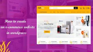 How to create an e-commerce website in WordPress using Martfury theme in Tamil