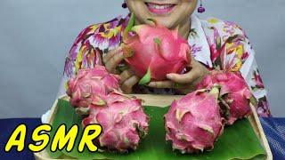 ASMR • Dragonfruit - Red & White • Eating Sounds • Light Whispers • Nana Eats