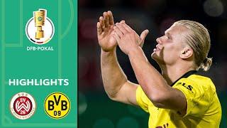 Dreifacher Haaland unaufhaltsam | Wehen Wiesbaden - Dortmund 0:3 | Highlights | DFB-Pokal 1. Runde