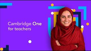 Welcome to Cambridge One – for teachers