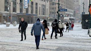 Live from NYC(01.29.2022): Nor'easter Snow Storm with Blizzard Conditions