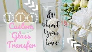 Dollar Tree DIY: Custom Glass Labels (Office/Room Decor Tape Transfer!)