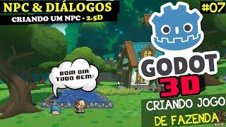 NPC E DIÁLOGO | JOGO DA FAZENDA NA GODOT #07