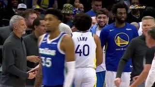 Steph's reaction to Anthony Lamb hitting back-to-back threes 