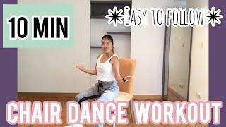 10min Easy Chair Dance Workout!! No standing position. 椅子に座ったまま10分間ダンスエクササイズ!!