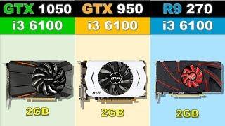 GTX 1050 vs GTX 950 vs R9 270 Newest Games Benchmarks @1080p