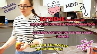 CLEAN WITH ME: Satisfying Kitchen Transformation | Cleaning Motivation for Busy Mums!